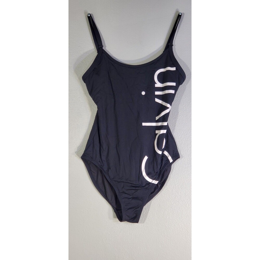 Calvin Klein One Piece Black Swimsuit Sz 6
